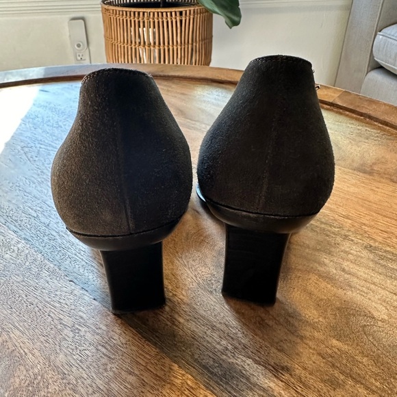 Vintage Hermès Brown T strap Pointed Toe heels size 37 - Picture 6 of 8